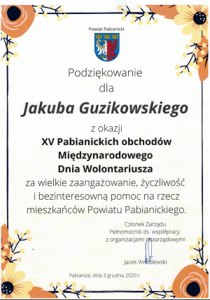 JakubG wolontariat